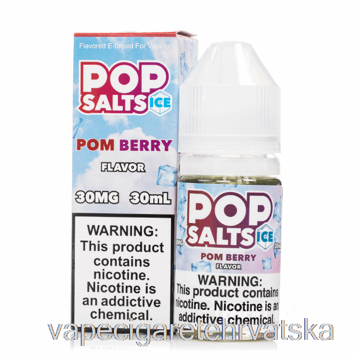 Vape Cigarete Ice Pom Berry - Pop Soli - 30ml 30mg